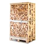 Birken-Brennholz 25 cm – kammergetrocknet und gespalten – Palette