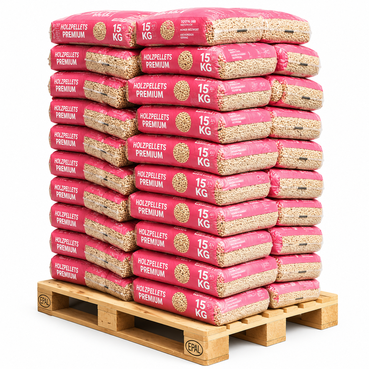 161b3ffcb99905b0b557cc952dc9043d.png FIREFLIES Holzpellets 6mm ENplusA1, 65 x 15kg Palett – Bild 1