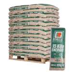 Deutsche Premium Holzpellets Van Roje – Palette 975kg (65 Säcke)
