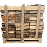 Trockene Hartholzpalette 40 cm bereit zum Brennen